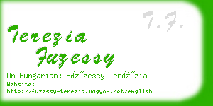 terezia fuzessy business card